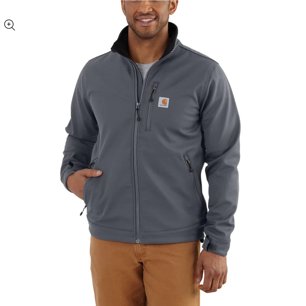 Carhartt Men's Gray Rain Defender Lightweight Jacket 3XL